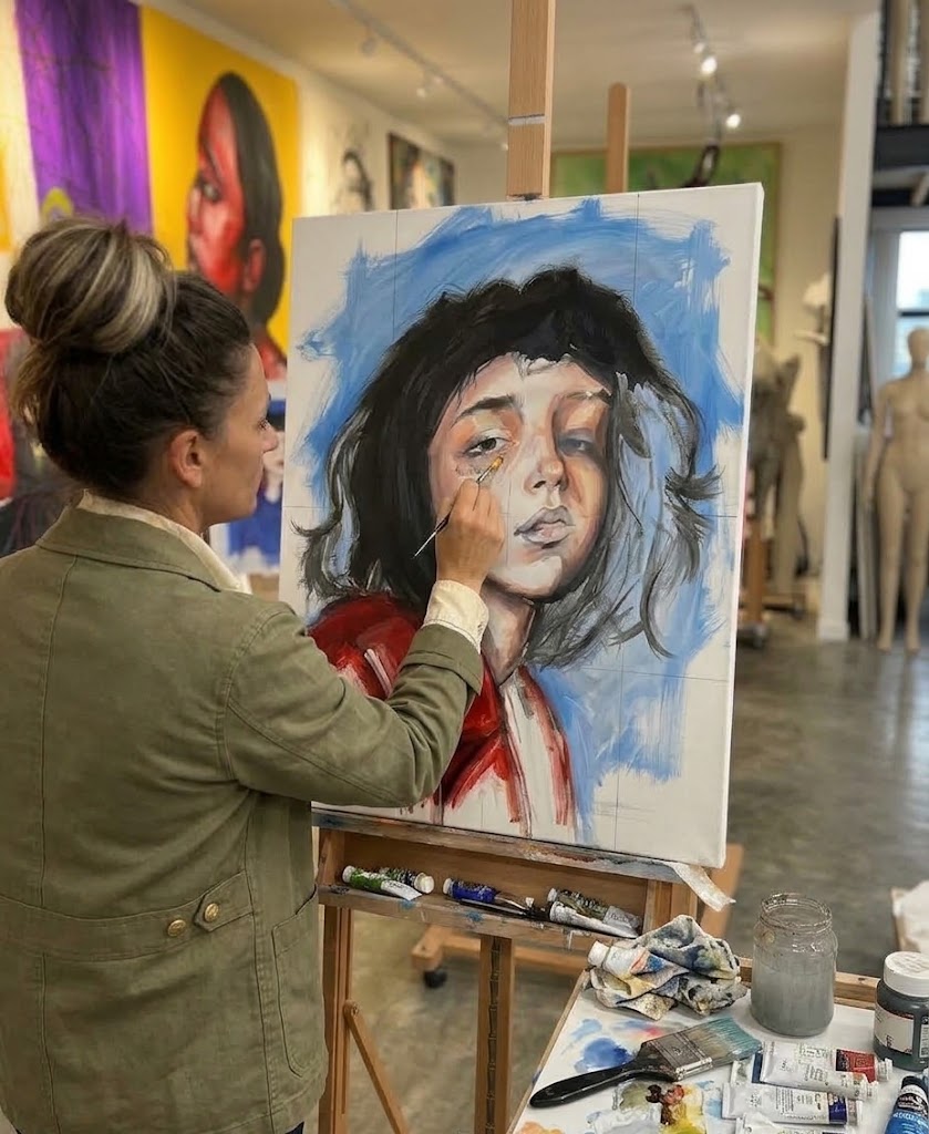 Dana Edri in the studio