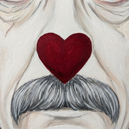 Coffee Break — detail, oil painting by Dana Edri