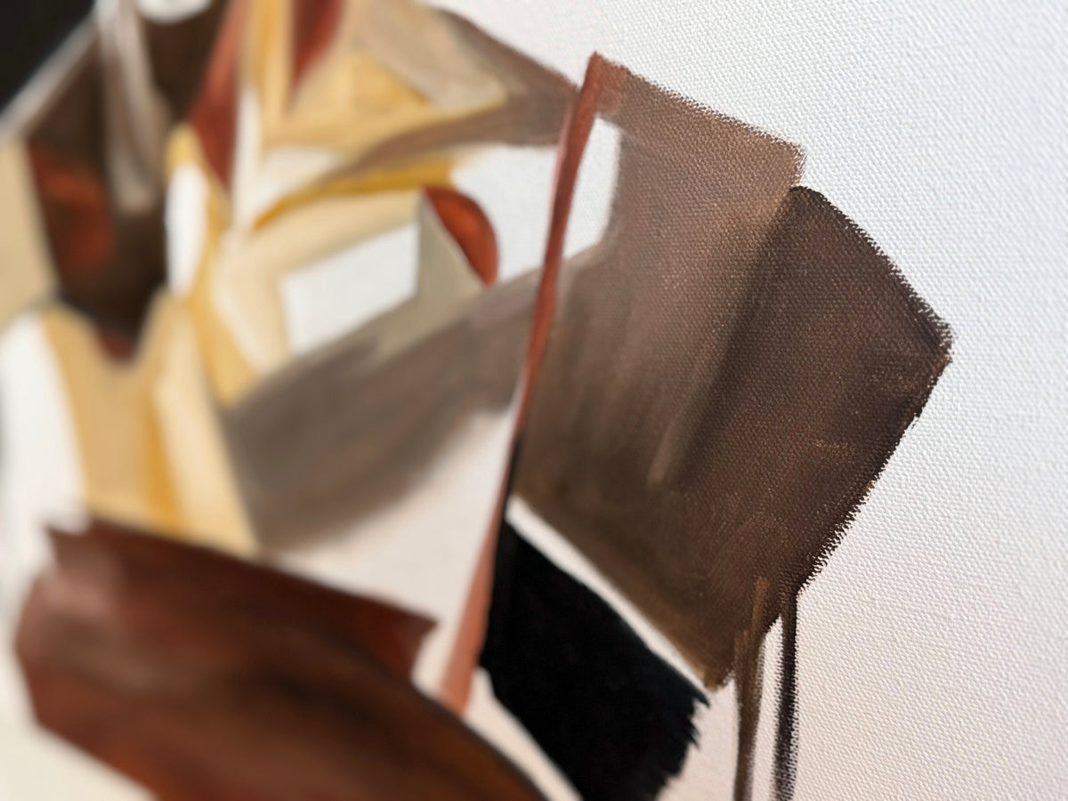 Fragments — detail, oil painting by Dana Edri