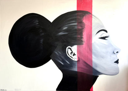 Red Line — oil painting by Dana Edri
