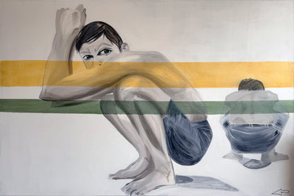 Hiding — oil painting by Dana Edri