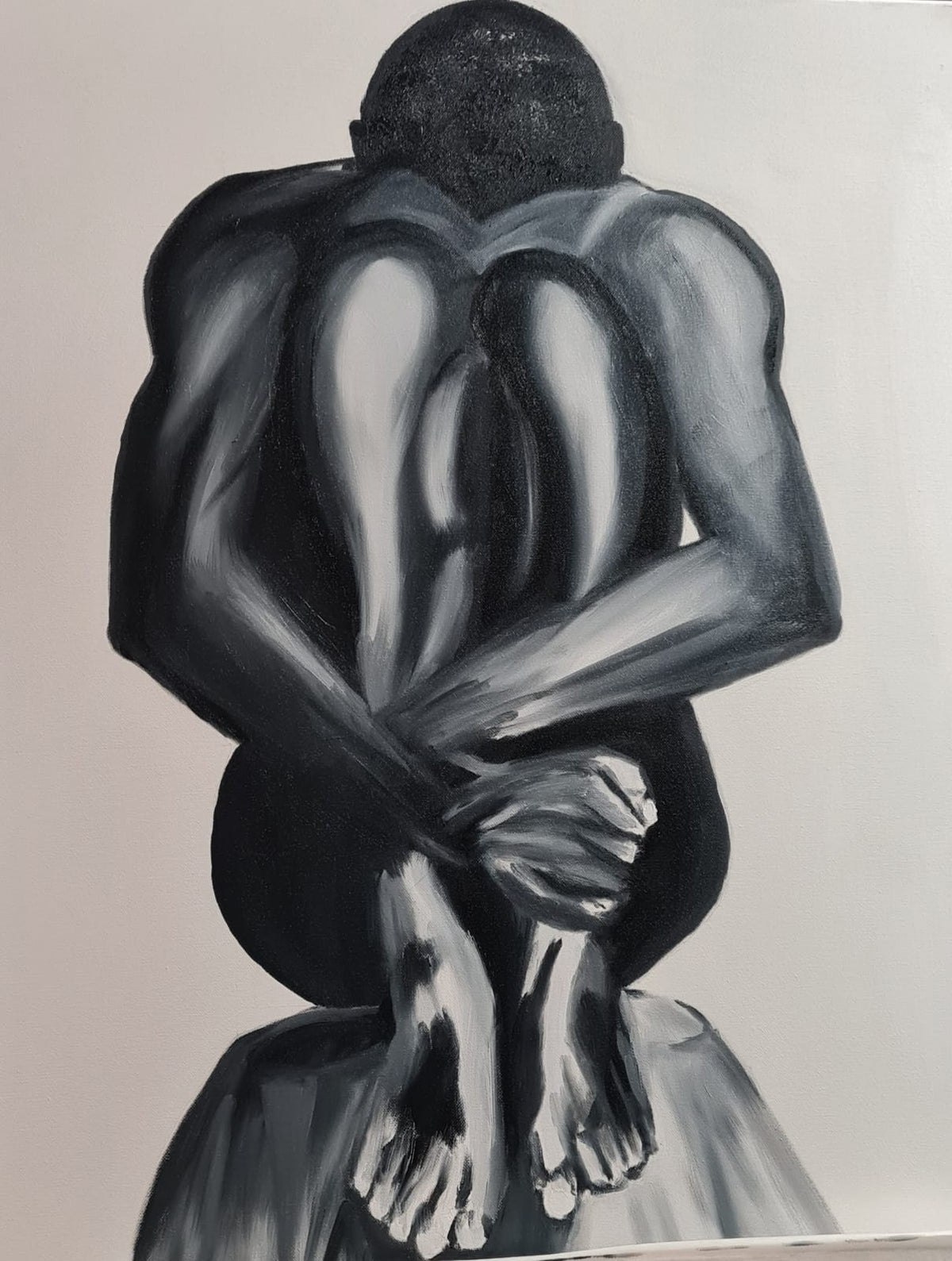 Untitled 18 — original oil painting by Dana Edri (detail 1)
