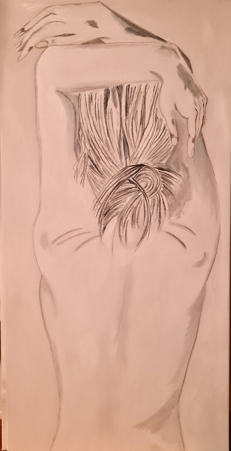 Stretch — oil painting by Dana Edri