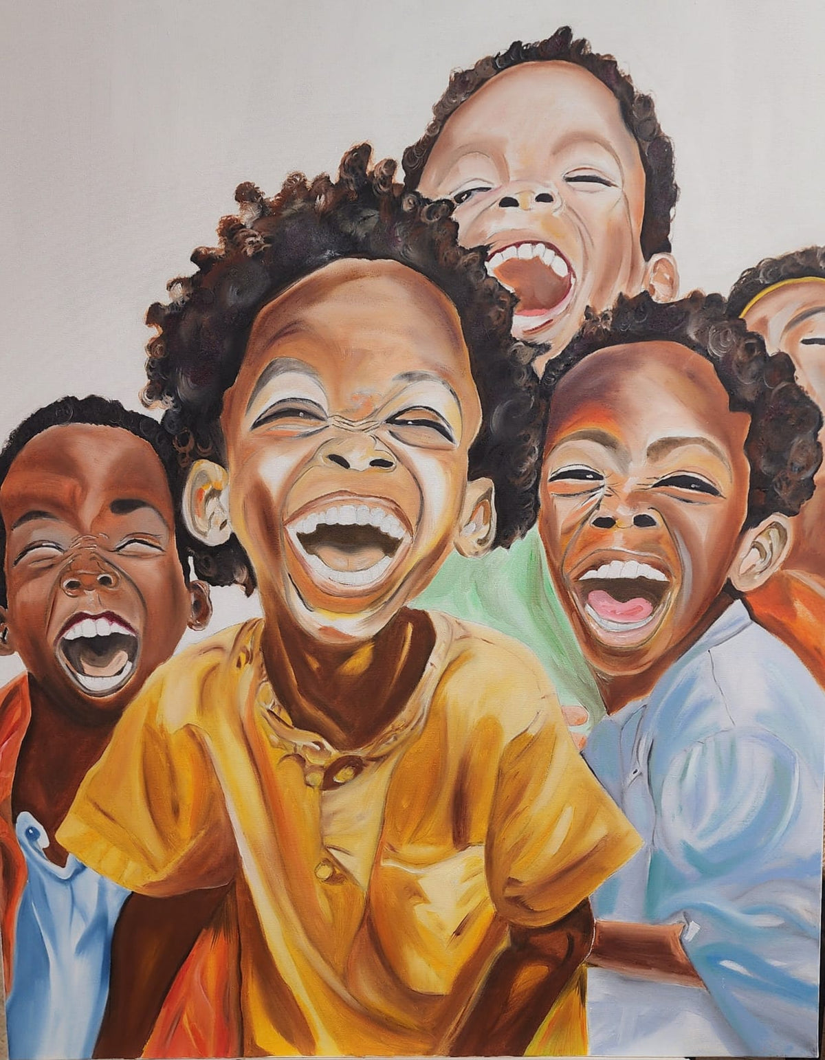 Laughter — oil painting by Dana Edri