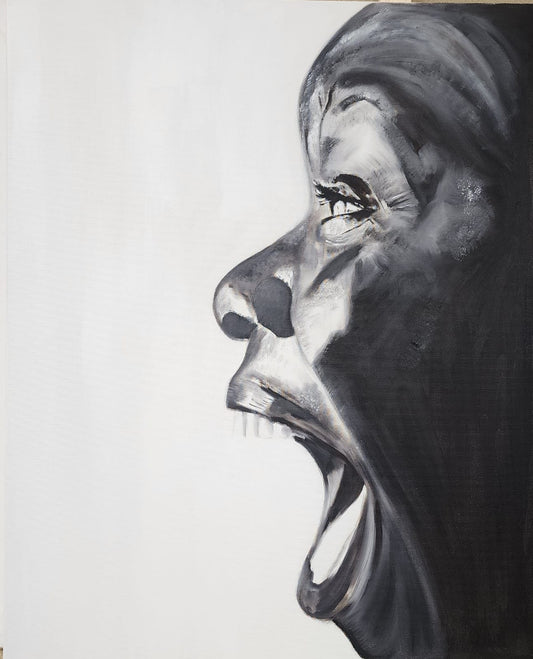 Shout — oil painting by Dana Edri