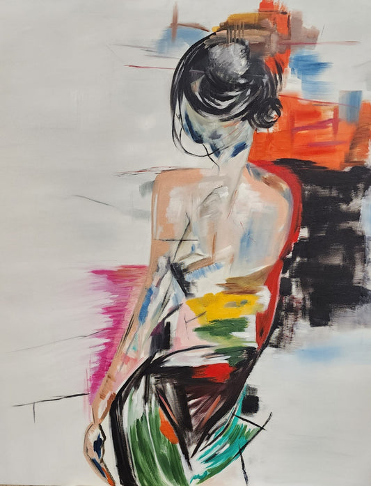 Turning — oil painting by Dana Edri