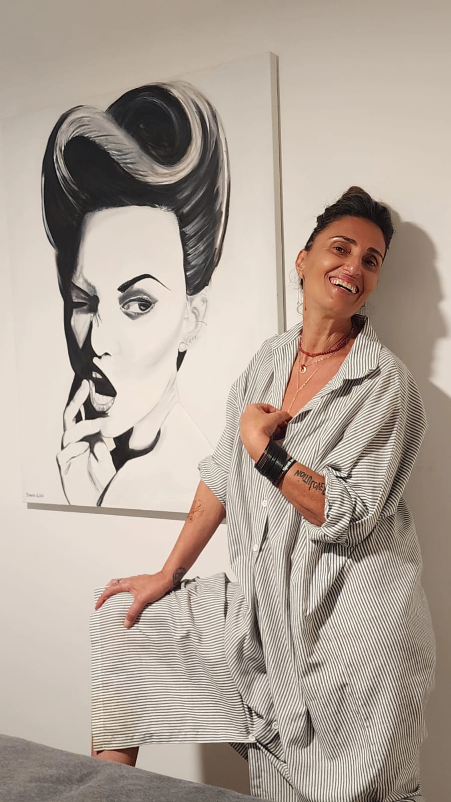 Dana Edri painting in a collector home